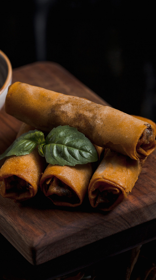 sashimi japonés de gambas