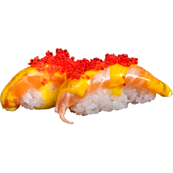 NIGIRI FLAMEADO CON  CARAMELO 4U
